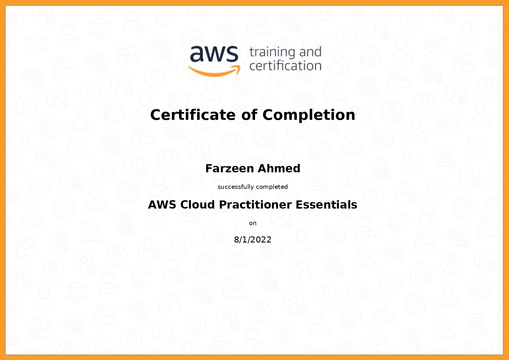 Certificate 1